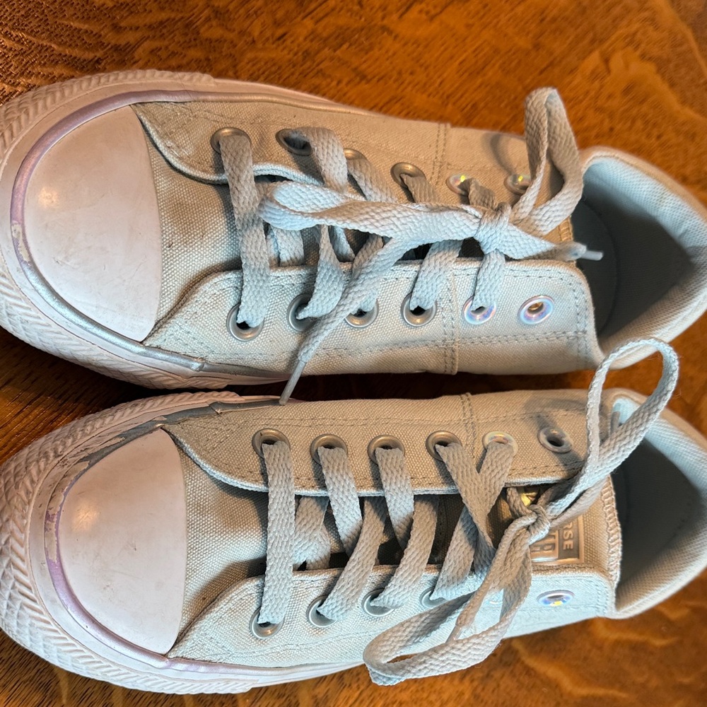 (S-1) Converse Light Green Women's Sneakers